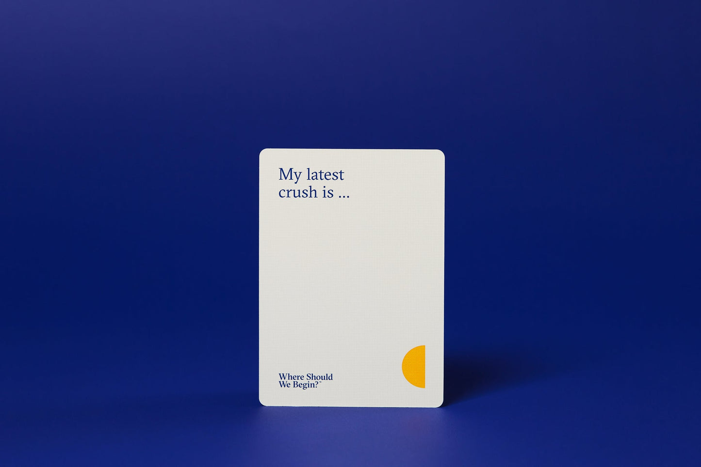 Where Should We Begin